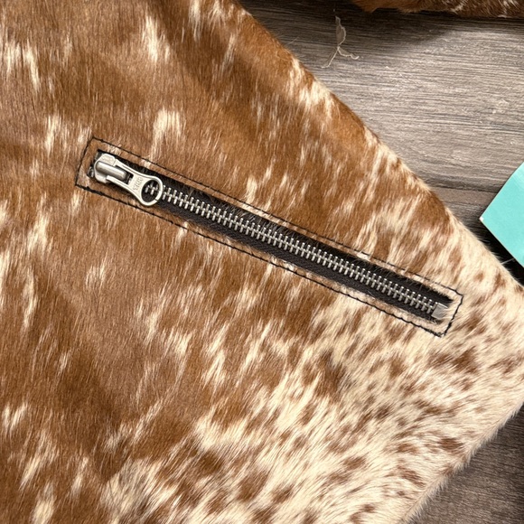 Nasty Gal Cow Hide leather Bomber Jacket - Picture 5 of 11